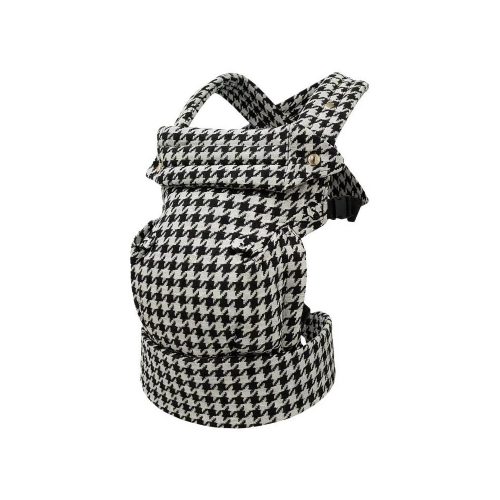 PouchCo Comfort Baby Carrier - Black & Grey Houndstooth