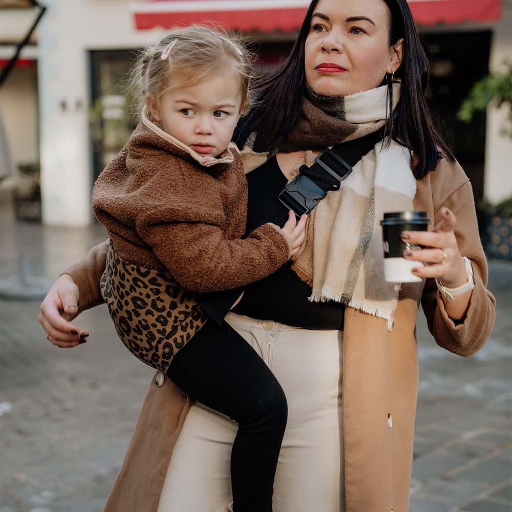 PouchCo-Adventurer-Ergonomic-Toddler-Sling-Carrier-Leopard-1.jpg PouchCo Adventurer Ergonomic Toddler Sling Carrier - Leopard Print