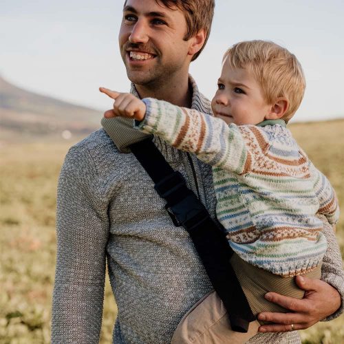 PouchCo Adventurer Ergonomic Toddler Sling Carrier - Olive Corduroy