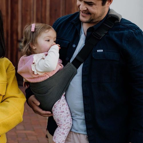 PouchCo Adventurer Ergonomic Toddler Sling Carrier - Stone Corduroy - Image 4