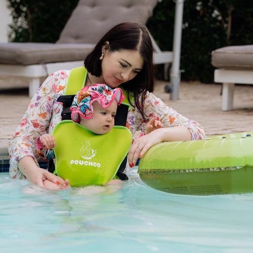 PouchCo Aqua Neoprene Waterproof Baby Carrier - Lime Green (Clearance Sale!!) Limited Stock! - Image 9
