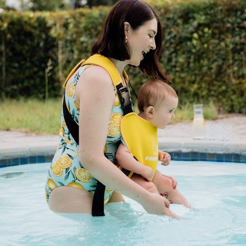 PouchCo Aqua Neoprene Waterproof Baby Carrier - Yellow (Clearance Sale!!) Limited Stock! - Image 4