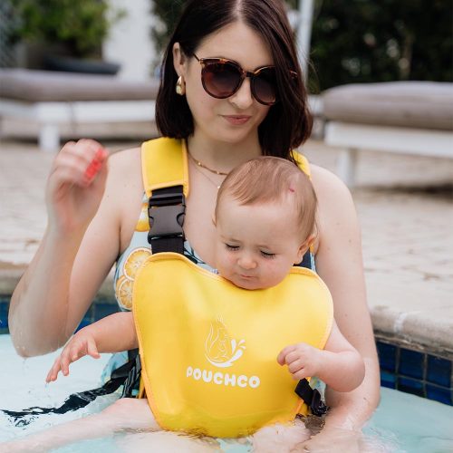 PouchCo Aqua Neoprene Waterproof Baby Carrier - Yellow (Clearance Sale!!) Limited Stock! - Image 5
