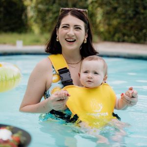 PouchCo Aqua Neoprene Waterproof Baby Carrier - Yellow