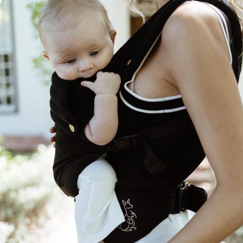 PouchCo Ergonomic Premium Baby Carrier - Black - Image 7