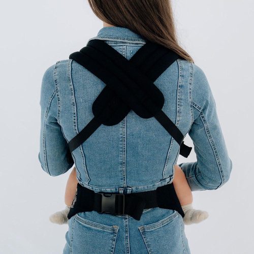 PouchCo Ergonomic Premium Baby Carrier - Black - Image 5