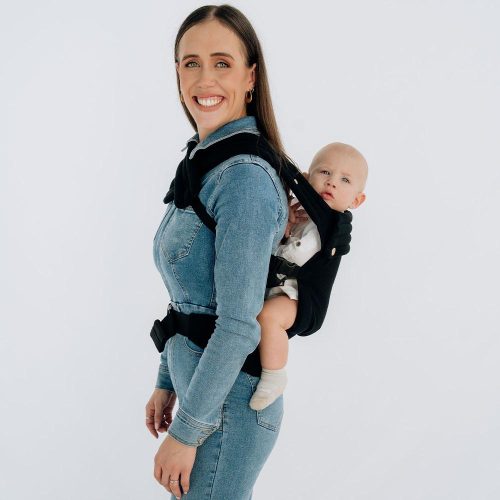 PouchCo Ergonomic Premium Baby Carrier - Black - Image 4