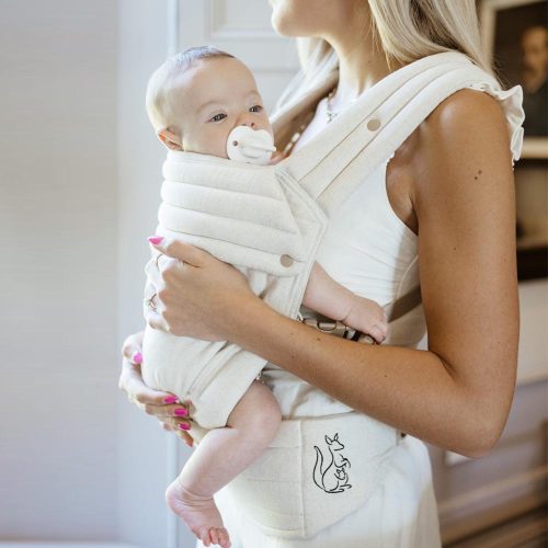 PouchCo Ergonomic Premium Baby Carrier - Oatmeal