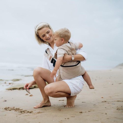 PouchCo Totterrain Ergonomic Toddler Sling Carrier - Khaki - Image 6