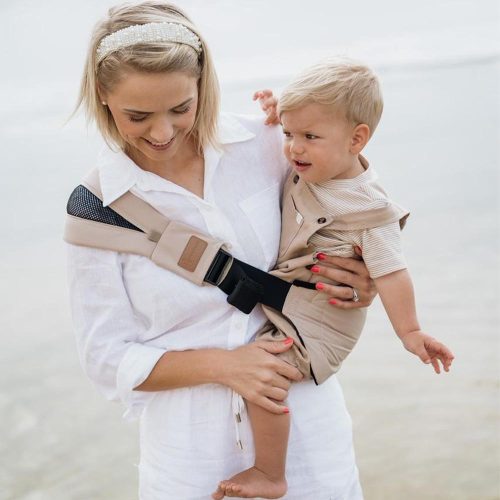 PouchCo Totterrain Ergonomic Toddler Sling Carrier - Khaki