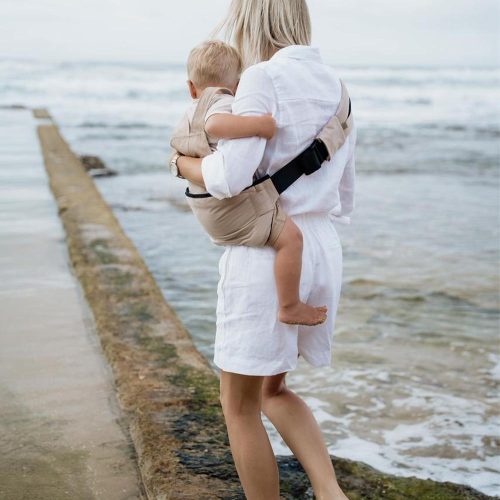 PouchCo Totterrain Ergonomic Toddler Sling Carrier - Khaki - Image 5