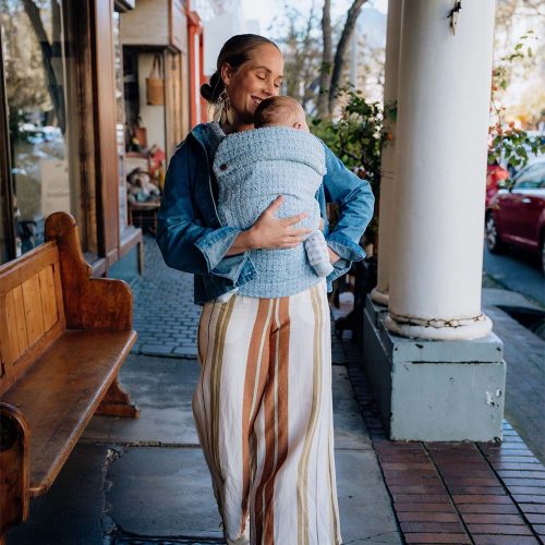 PouchCo Ergonomic "Premium Classic" Baby Carrier - Sky Blue (Clearance Sale!!) Limited Stock! - Image 7