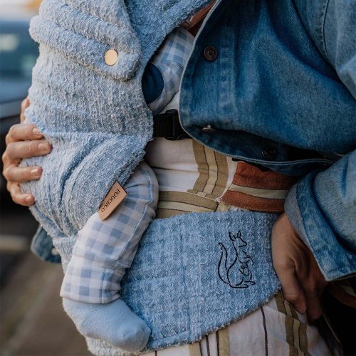 PouchCo Ergonomic "Premium Classic" Baby Carrier - Sky Blue (Clearance Sale!!) Limited Stock! - Image 4