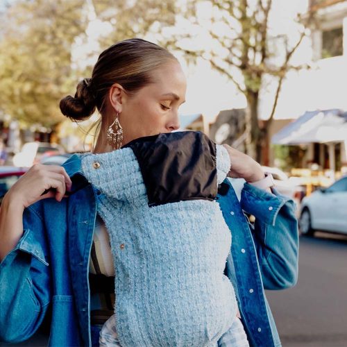 PouchCo Ergonomic "Premium Classic" Baby Carrier - Sky Blue (Clearance Sale!!) Limited Stock! - Image 5