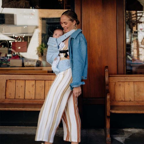 PouchCo Ergonomic "Premium Classic" Baby Carrier - Sky Blue (Clearance Sale!!) Limited Stock! - Image 6