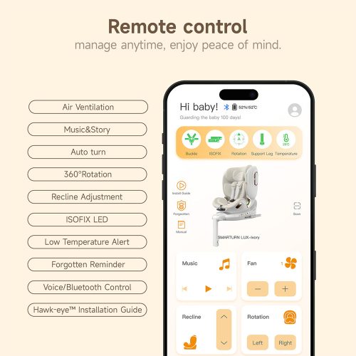 Welldon Smart Turn Lux Electronic Child Safety Seat - Image 8